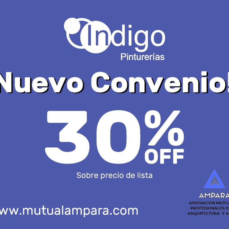 NUEVO CONVENIO PINTIURERÍAS&nbsp;INDIGO