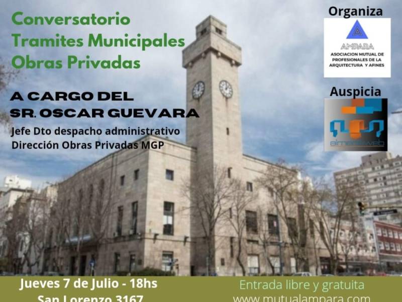 CONVERSATORIO SOBRE ASUNTOS y TRÁMITES MUNICIPALES en Obras&nbsp;Privadas